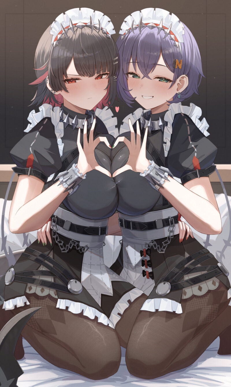 【画像】巨乳メイドちゃんたち「今日はいっぱいご奉仕させていただきます