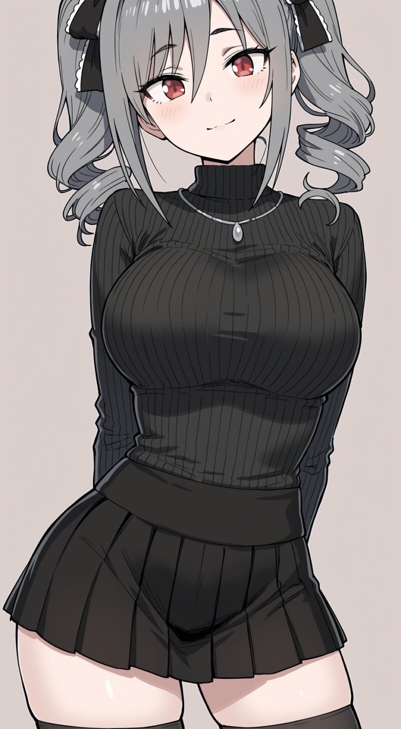 【画像】こういう露出度は低いけど太ももはちゃんと露出してる服装が一番エッチだよねｗｗｗｗｗ